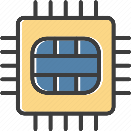 Micro chip, chip, processor, memory icon - Download on Iconfinder