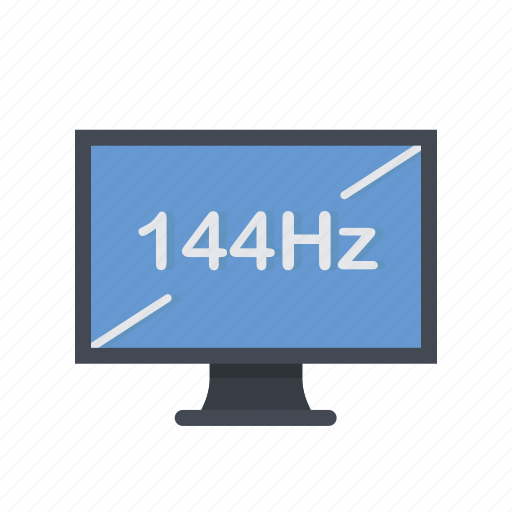 144hz, display, lcd, monitor, refresh rate, screen icon - Download on Iconfinder