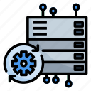 database, server, data, setting, maintenance, gear, refresh