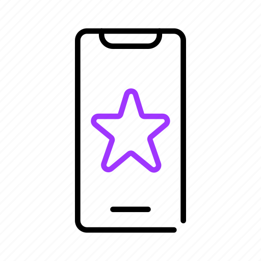 Phone, favorite, star, rating, review, rank, like icon - Download on Iconfinder