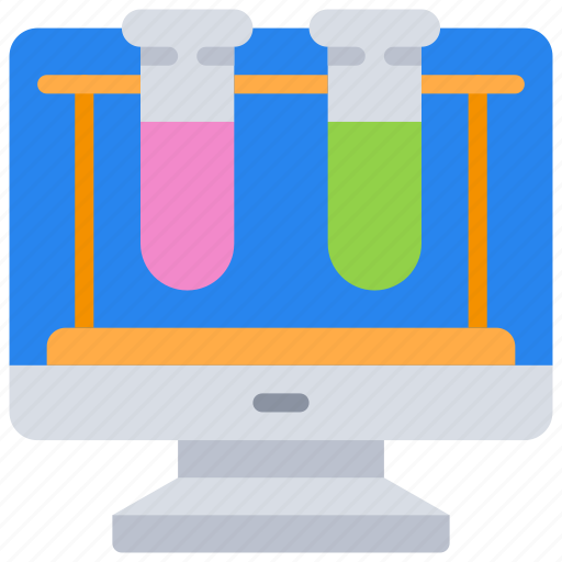 Computer, experiment, scientific, test, tubes icon - Download on Iconfinder