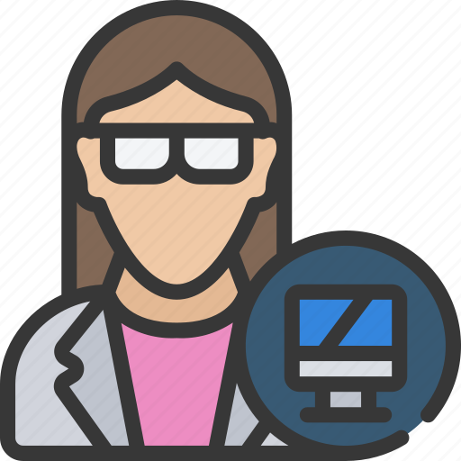 Avatar, computer, female, science, scientist icon - Download on Iconfinder