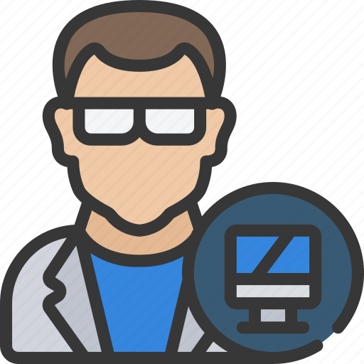 Avatar, computer, male, science, scientist icon - Download on Iconfinder