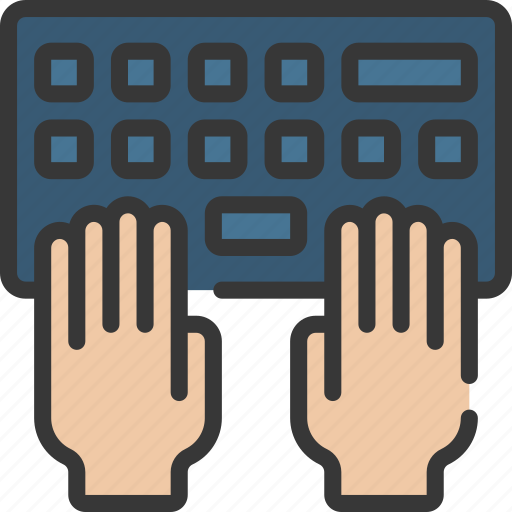 Hands, keyboard, programming, typing icon - Download on Iconfinder