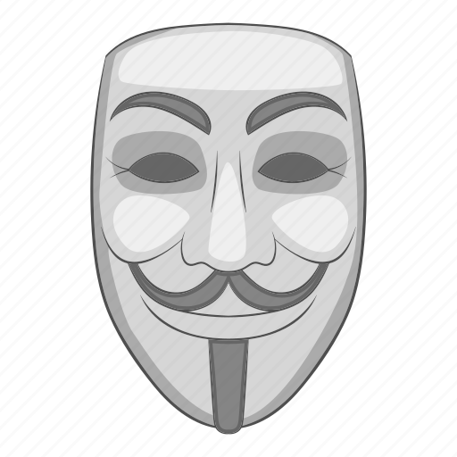 Anonymous, cartoon, hacker, hacking, mask, white icon - Download on Iconfinder