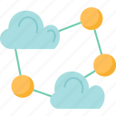 cloud, network, storage, hosting, processing