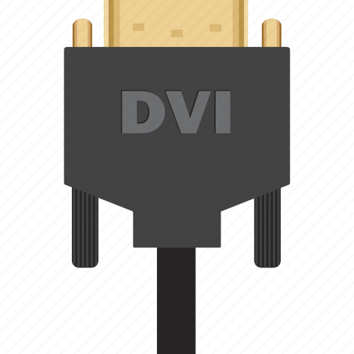 Adapter, cable, dvi, video, cord, display, monitor icon - Download on Iconfinder