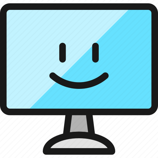 Desktop, monitor, smiley icon - Download on Iconfinder