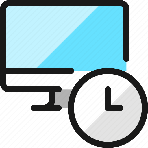 Monitor, clock icon - Download on Iconfinder on Iconfinder