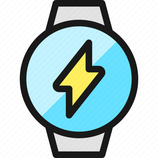 Smart, watch, circle, flash icon - Download on Iconfinder