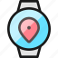 smart, watch, circle, location 