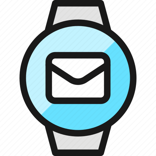 Smart, watch, circle, mail icon - Download on Iconfinder