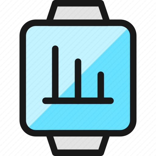 Smart, watch, square, graph icon - Download on Iconfinder