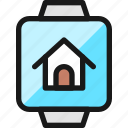 smart, watch, square, house
