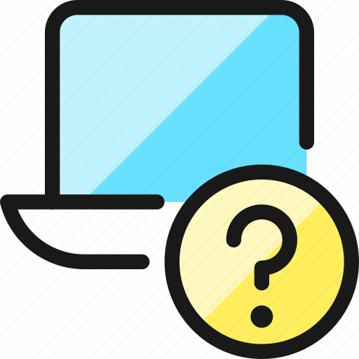 Laptop, question icon - Download on Iconfinder on Iconfinder