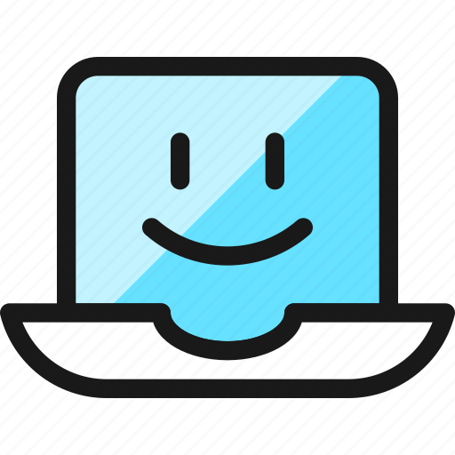 Smiley, laptop icon - Download on Iconfinder on Iconfinder