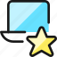 laptop, star 