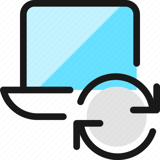Laptop, sync icon - Download on Iconfinder on Iconfinder