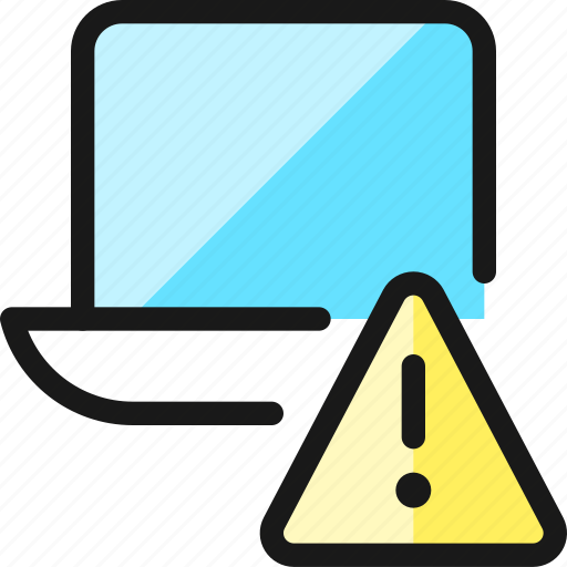 Laptop, warning icon - Download on Iconfinder on Iconfinder