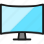 screen, curved 