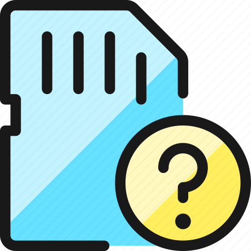 Sd, card, question icon - Download on Iconfinder