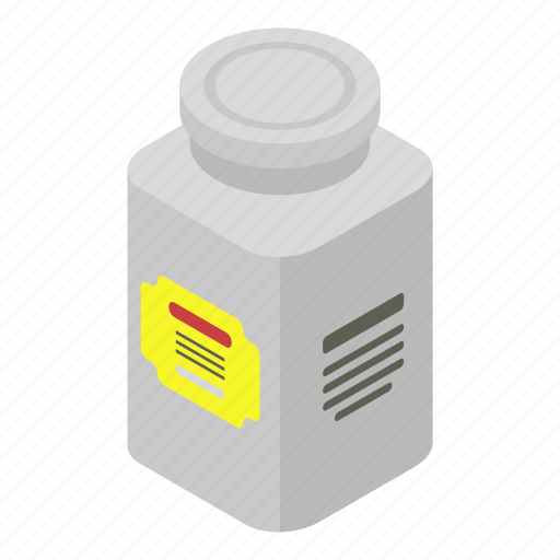 Cartoon, food, isometric, jar, salt, water, wine icon - Download on Iconfinder
