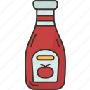 ketchup, bottle, sauce, tomato, tasty
