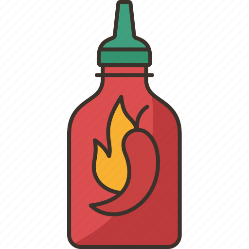 Sriracha, sauce, bottle, hot, chili icon - Download on Iconfinder
