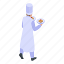 business, cartoon, confectioner, hand, isometric, man, woman