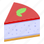 cartoon, cheesecake, flower, food, isometric, logo, piece 