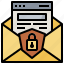 confidential, email, letter, lock, padlock, protected, secret 