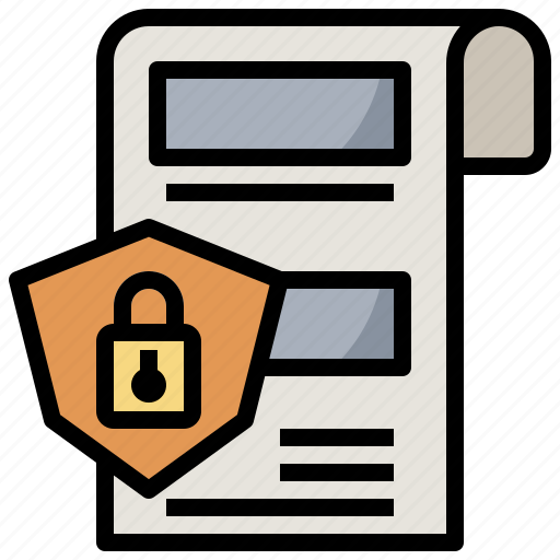 Confidential, document, file, guard, key, protect, security icon - Download on Iconfinder
