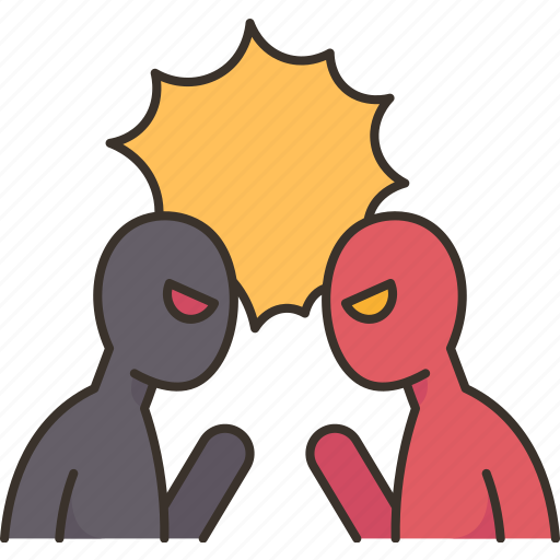 Confrontation, rival, fight, dispute, argue icon - Download on Iconfinder