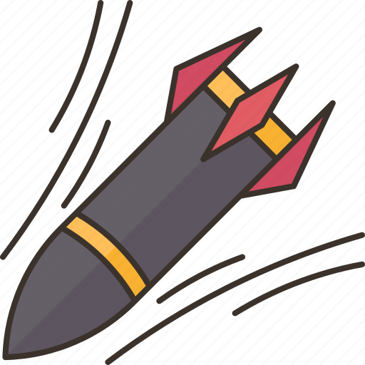 Missile, ballistic, weapon, war, defense icon - Download on Iconfinder