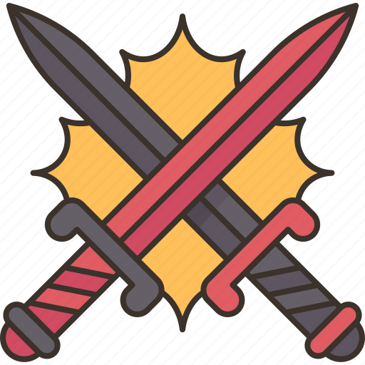 Sword, fight, battle, weapon, conflict icon - Download on Iconfinder