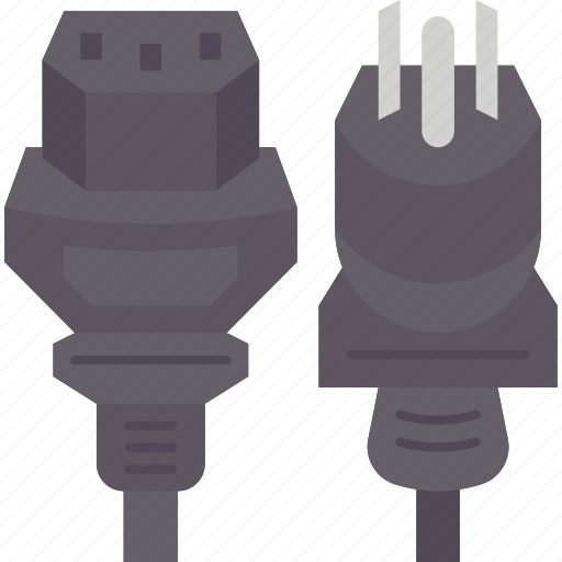 Computer, power, cable, plug, socket icon - Download on Iconfinder