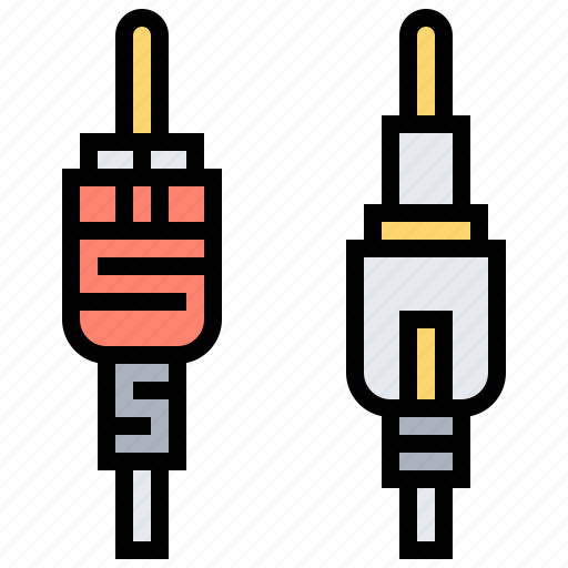 Cable, communication, connector, jack, rca icon - Download on Iconfinder