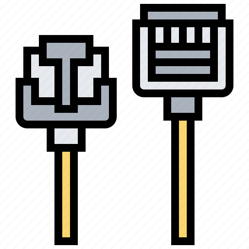 Cable, communication, connector, rj11, telephone icon - Download on Iconfinder