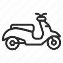 motorbike, motorcycle, scooter, transportation, travel, bike, vehicle