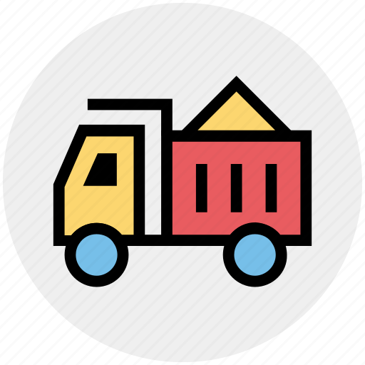 Heavy machine, transport, heavy vehicle, construction, truck, loading icon - Download on Iconfinder