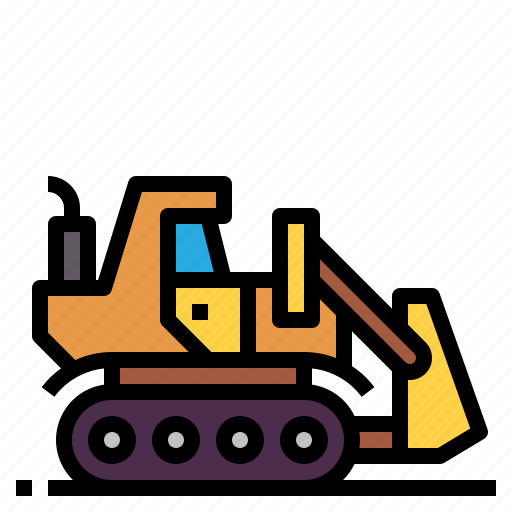 Bulldozer, construction, tracktor, truck icon - Download on Iconfinder