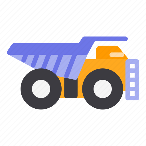 Construction, dump, heavy, truck, vehicle icon - Download on Iconfinder
