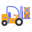 box, construction, forklift, heavy, vehicle 
