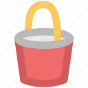 bucket, pail, pot, water, water bucket