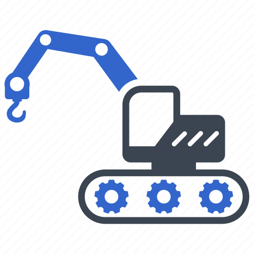 Construction, crane, excavator, forklift, lifting, port icon - Download on Iconfinder