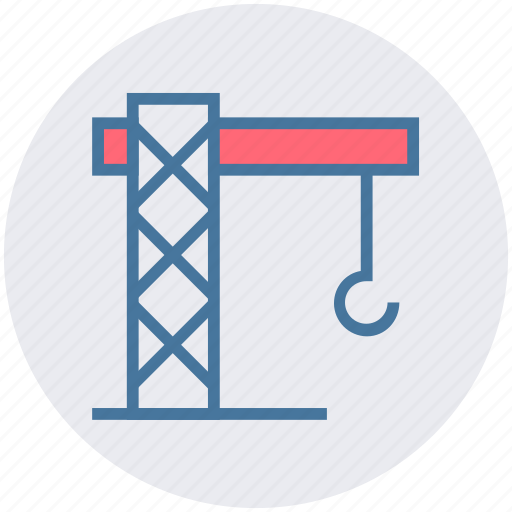 Construction, construction machinery, crane, excavator, heavy machinery, lifter icon - Download on Iconfinder