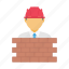 wall, worker, engineer, builder, constructor 