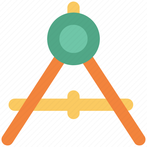 Compass, divider, drawing, geometric compass tool, geometry, geometry tool, protector icon - Download on Iconfinder