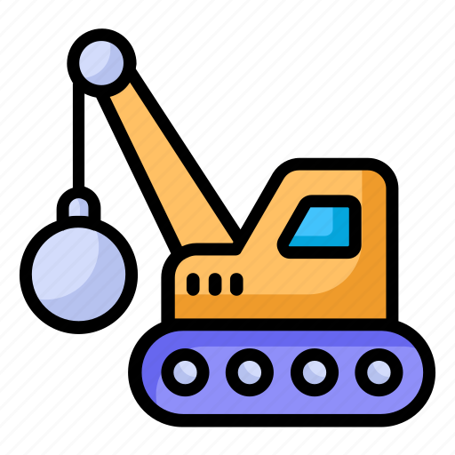Building, construction, crane, engineering, excavator, lifting, machinery icon - Download on Iconfinder