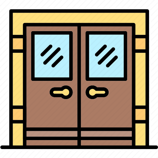 Door, furniture, household, households, interior icon - Download on Iconfinder